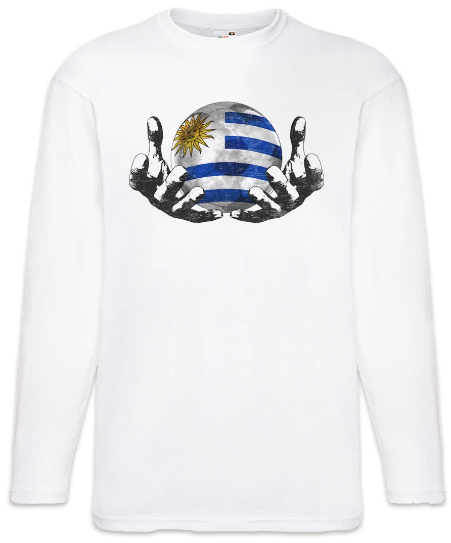 Uruguay Football Magic Ball Men Long Sleeve T-Shirt uruguayan Soccer Flag