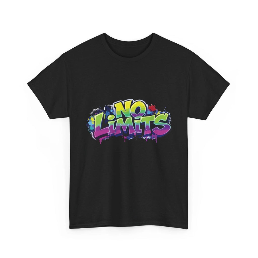 No Limits Graffiti T-Shirt Colorful Street Art Cool Streetwear Tee