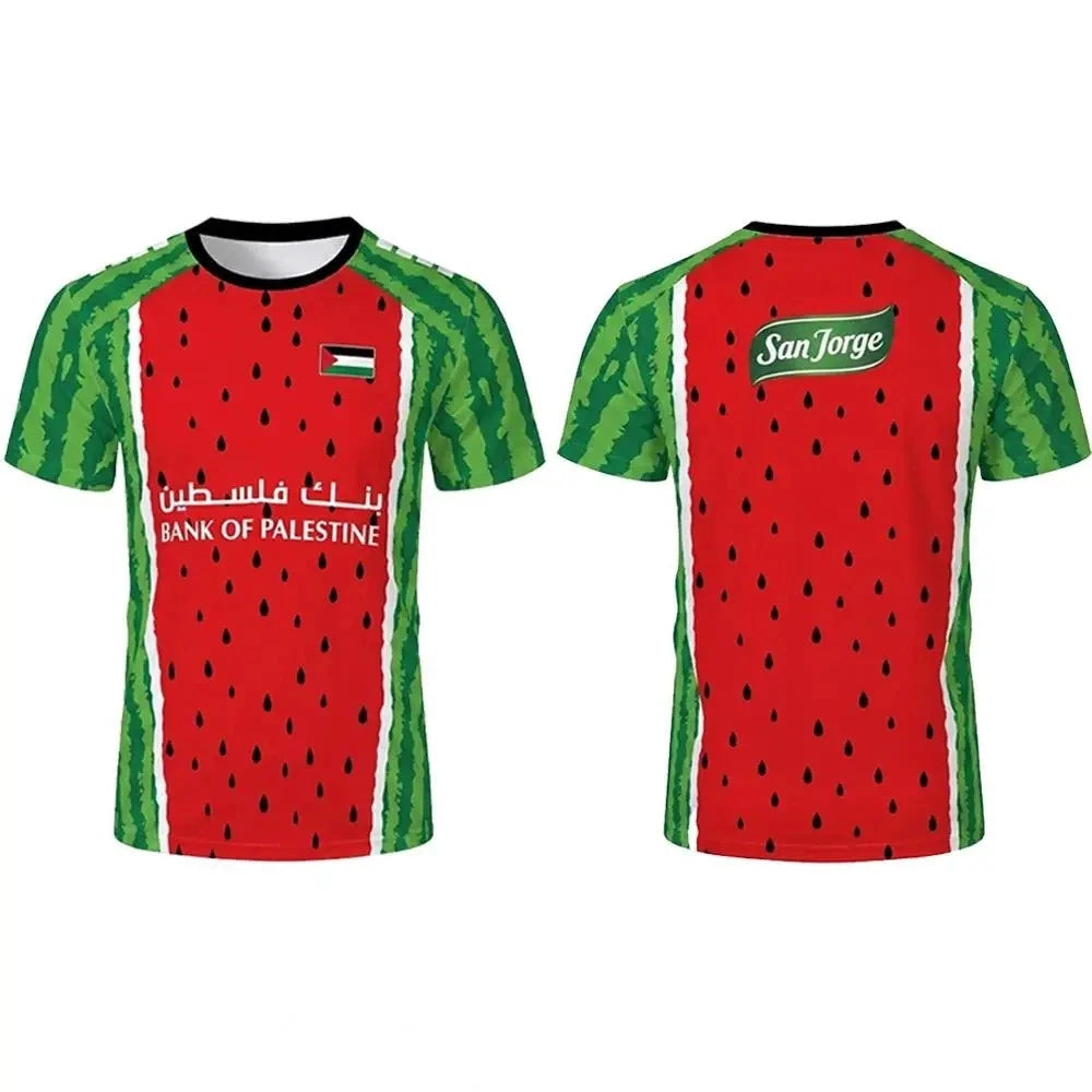 Palestine Football T-Shirt World Cup 2026 Polyester Breathable