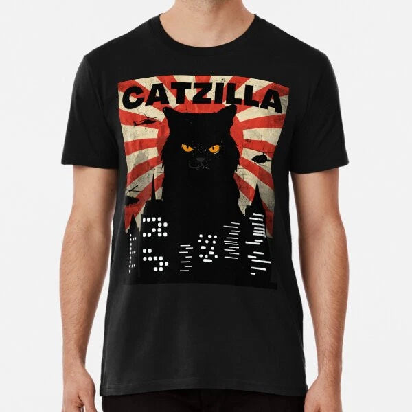 FUNNY VINTAGE CAT MONSTER MEME CALLED "CATZIT-Shirt S-5XL Best T-Shirt