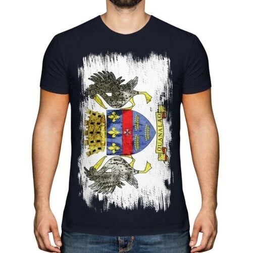 SAINT BARTHELEMY GRUNGE FLAG MENS T-SHIRT TEE TOP SAINT-BARTHÉLEMY SHIRT GIFT