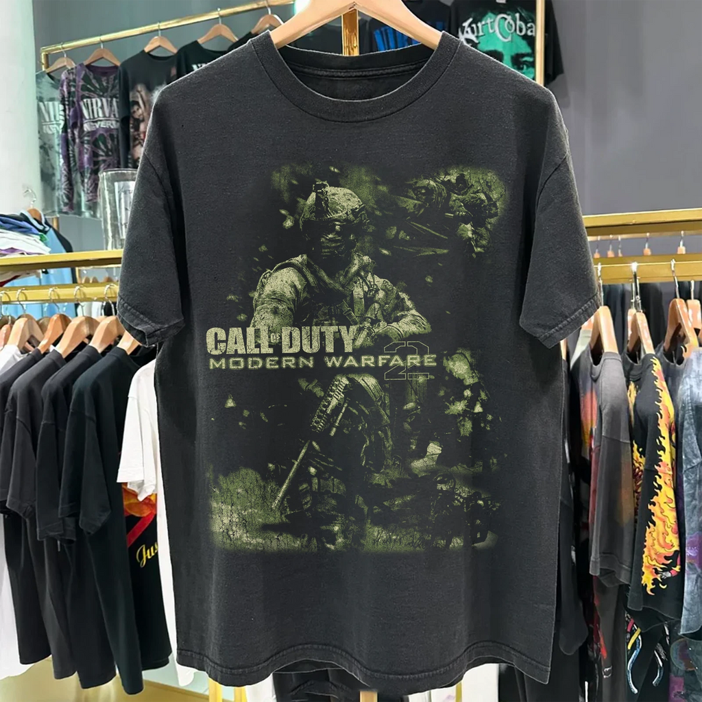Modern Warfare Washed T-Shirt Black L