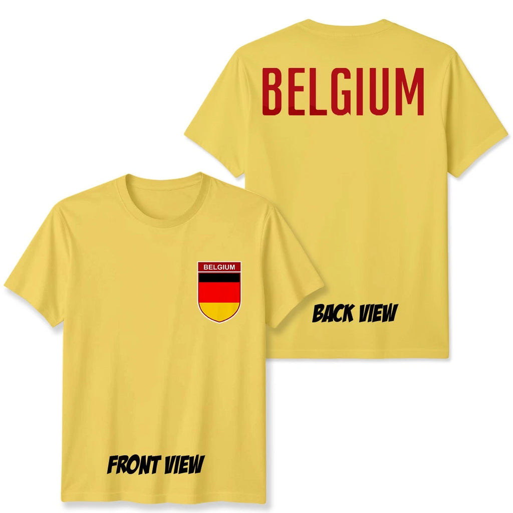 Belgium Football Unisex Kids T-Shirt Country Pride Soccer Tee #WC