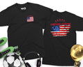 USA Flag T-Shirt American Soccer United States Stripes Patriotic & America Stars