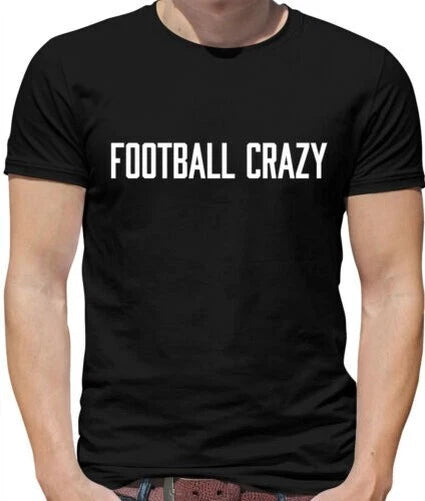 Football Crazy - Mens T-Shirt - Footie Soccer Fan FA Cup Team Player