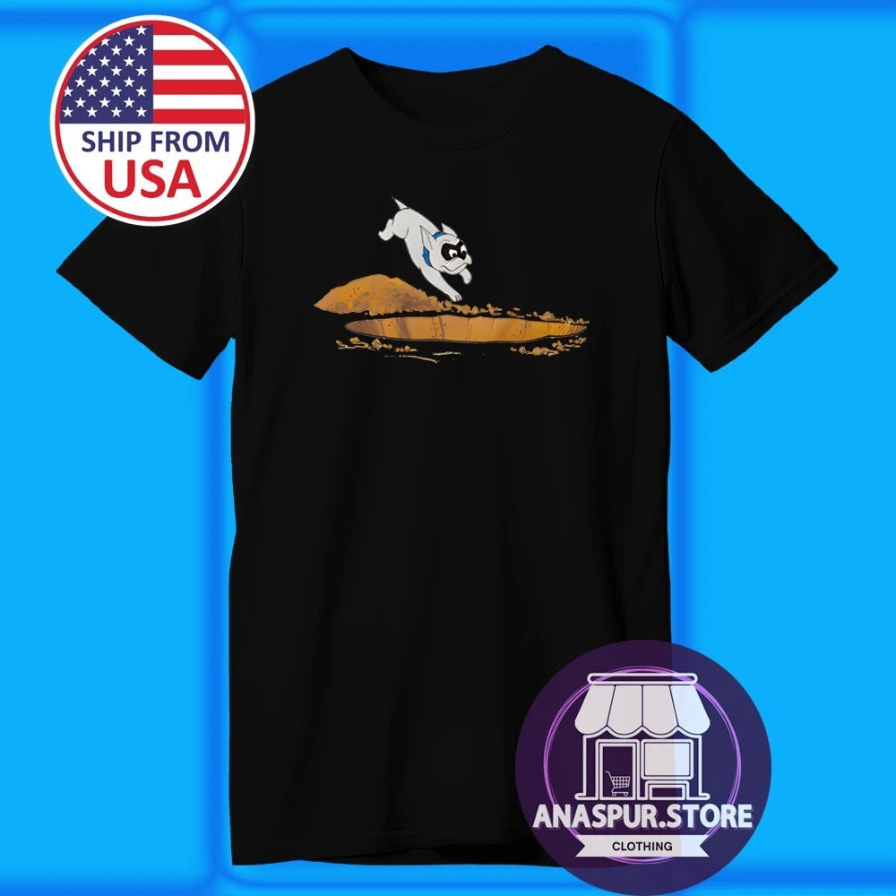 Jonny Quest Bandit Cartoon Dog Digging Hole Men's Black Size S-5XL
