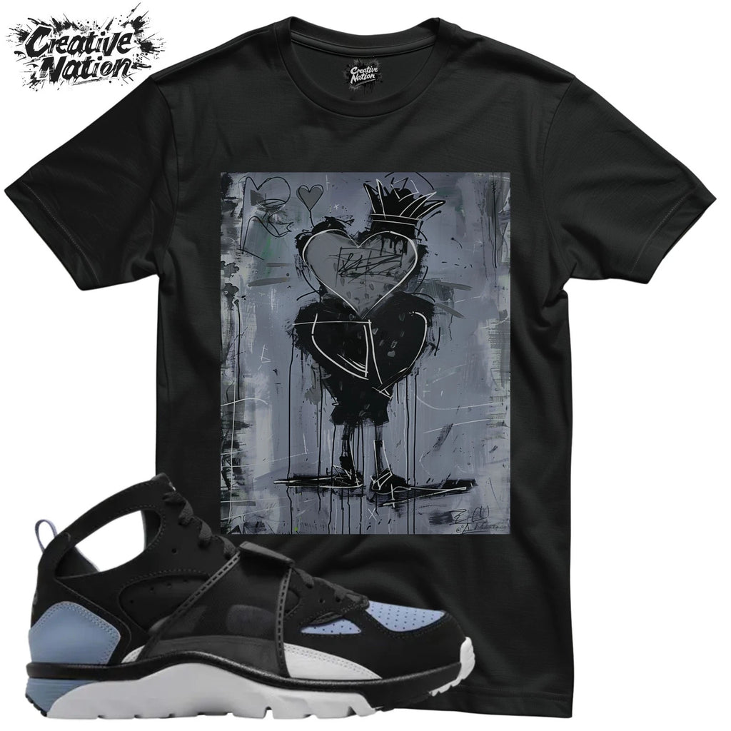 Shirt To Match Air Trainer Huarache Cool Blue Black Unisex Tee Heart Shirt