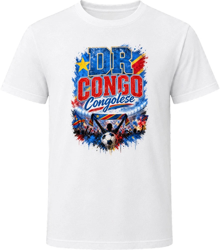 DR Congo Congolese Soccer Football National Supporters T Shirt