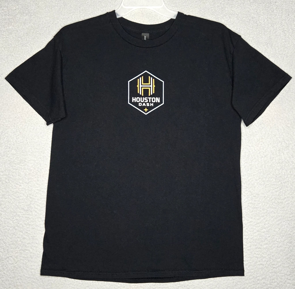 Houston Dash Women's NWSL Soccer Short Sleeve T Shirt Men's Adult M - Black