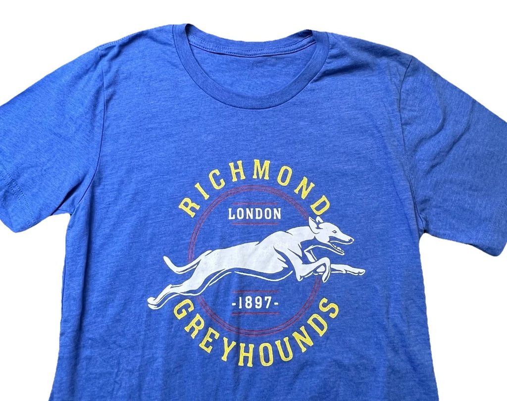 Ted Lasso A.F.C. Richmond Greyhounds Short Sleeve Shirt Mens S Blue Soccer