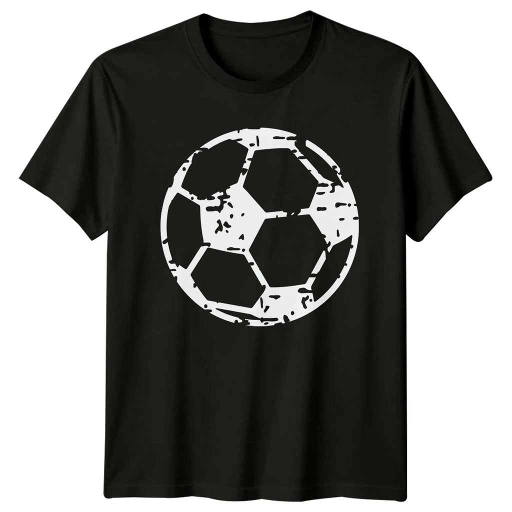 Vintage Distressed Soccer Ball Graphic Football T-Shirt Soccer Football Sports