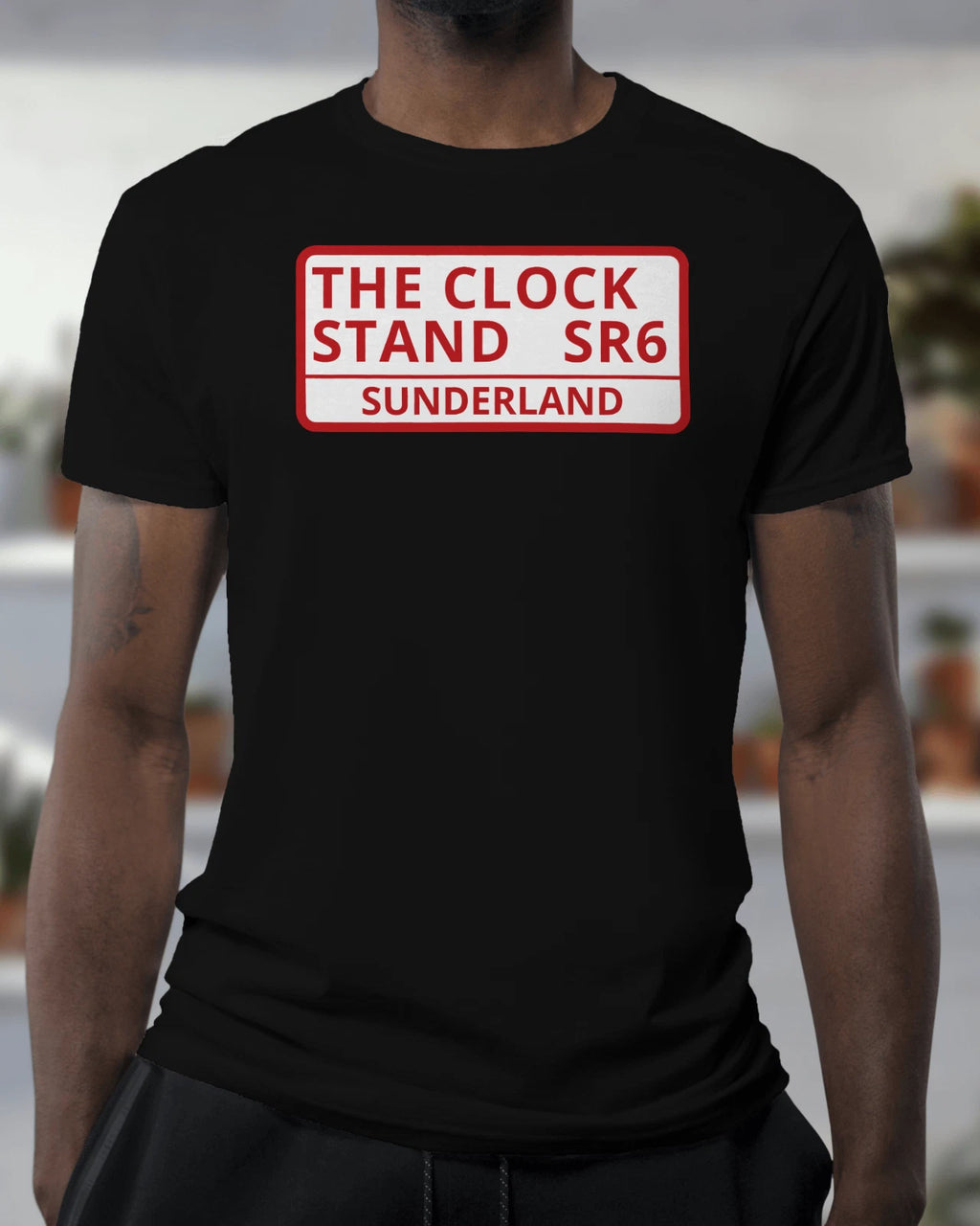 The Clock Stand SR6 T Shirt | Roker Park Sunderland Black Cat Tyne Wear Wearside