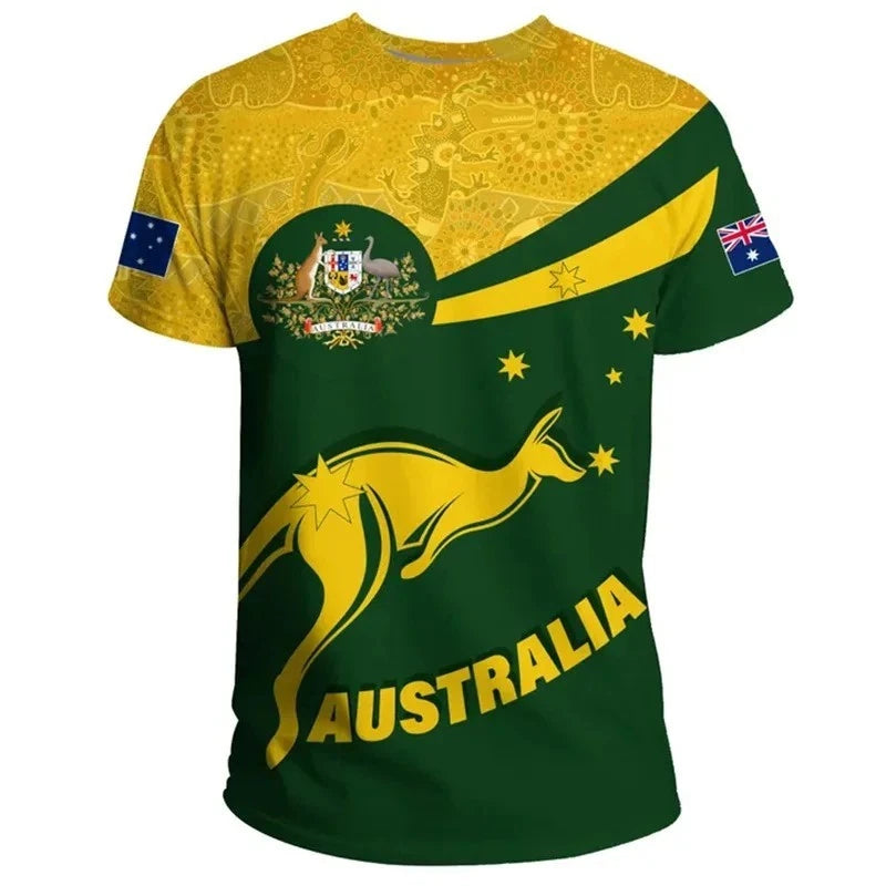 Australia Football T-Shirts 2026 World Cup Polyester Tees Australian Team Shirts