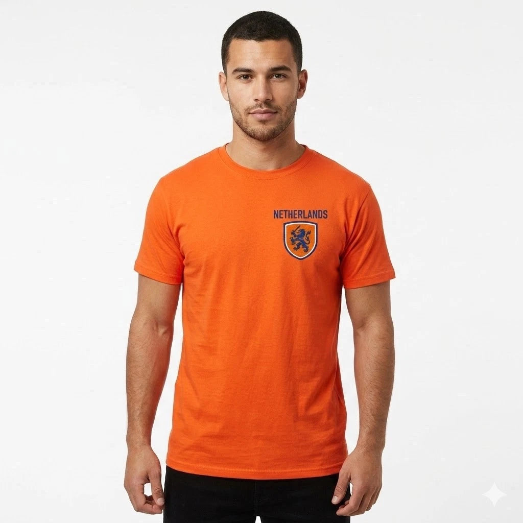 Netherlands World Cup 2026 T Shirt Mens Football Soccer Fan Top Dutch Supporter