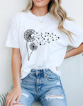 Unisex Dandelion Shirt - Minimalist Botanical Tee for Nature Lovers
