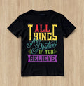 Custom The Magic of Positivity T-shirt Design Unisex Jersey Short Sleeve Tee