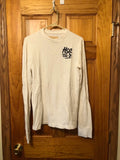 *GUC* Hollister Mens Waffle Shirt White & Off White - 100% Cotton - Med & Small