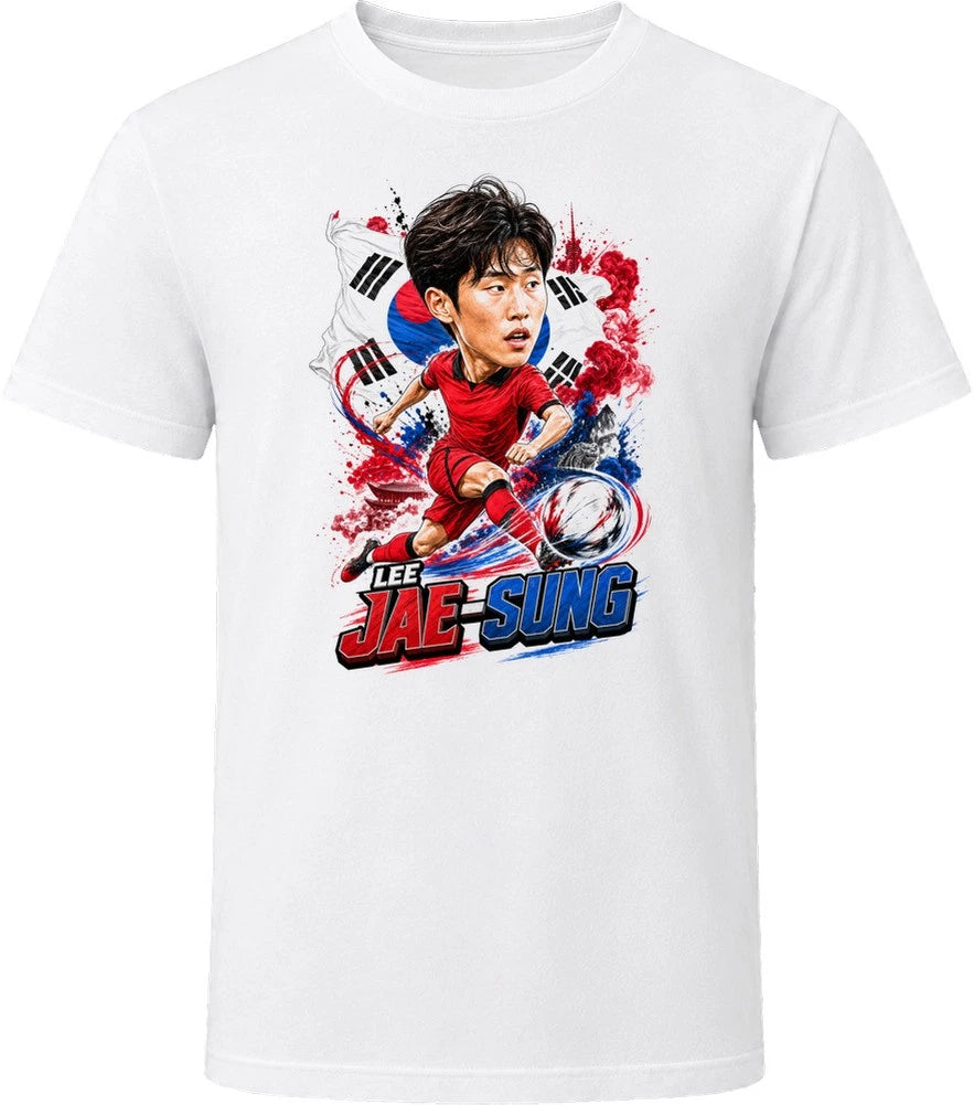 Lee Jae-sung South Korea Soccer Caricature 2026 World Cup T Shirt