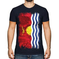Kiribati Grunge Flag T-Shirt i-Kiribati Football Jersey Gift