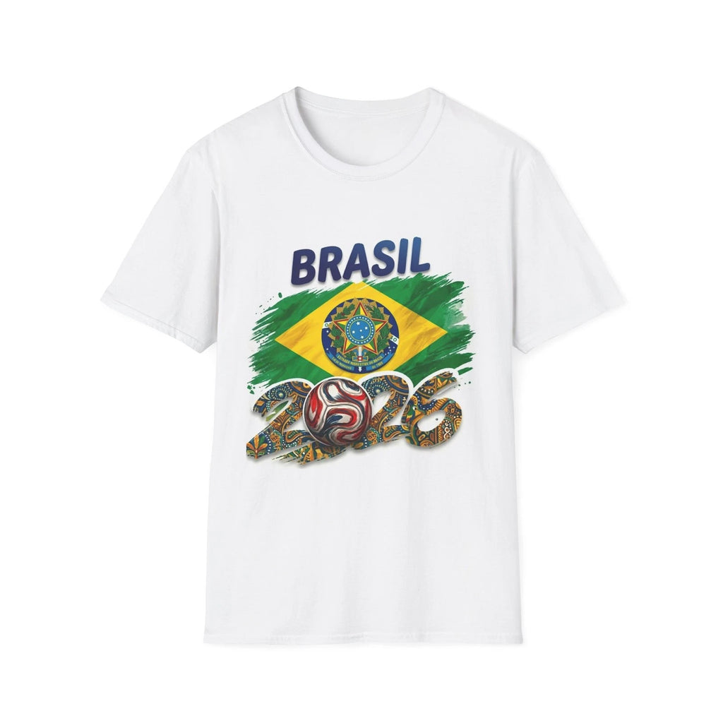 Brazil Flag 2026 World Cup T-Shirt | Brasil Soccer Tee