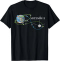 Artemis 2 Route Map SLS Rocket Launch Mission To The Moon T Shirt Size S - 5XL