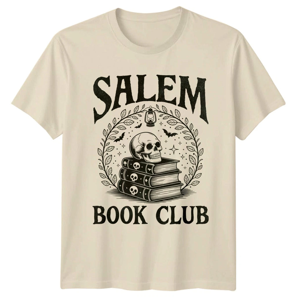 Salem Book Club Gothic Reading Lifestyle Men Women Graphic Tee