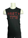 LIP SERVICE PARTY TIME SLEEVELESS TEE FUNNY COOL PUNK VINTAGE ROCK BLACK T SHIRT
