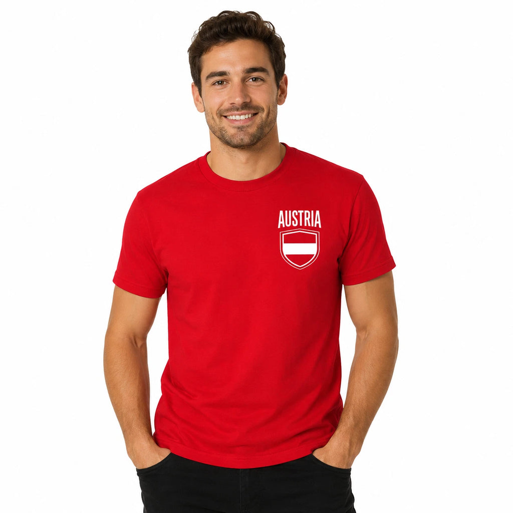 Austria  World Cup 2026 T Shirt Mens Football Soccer Fan Austrian Supporter