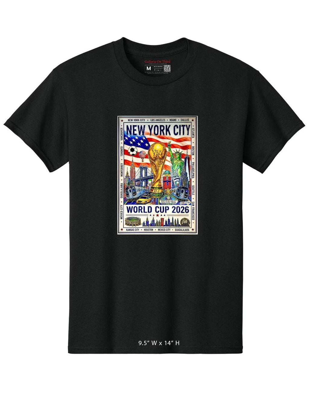 New York City World Cup 2026 T-Shirt, NYC Soccer Graphic Tee, Football Fan Shirt