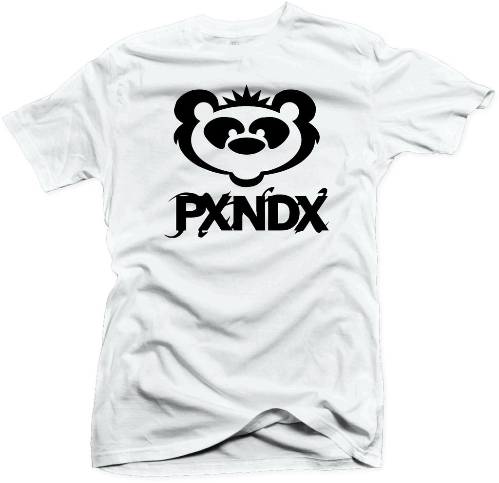 PXNDX PANDA PLAYERA BLANCA / WHITE T-SHIRT BANDA ROCK MONTERREY MEXICO UNISEX