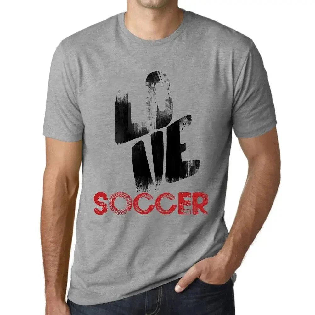 Men's Graphic T-Shirt Love Soccer Eco-Friendly Limited Edition Short Sleeve