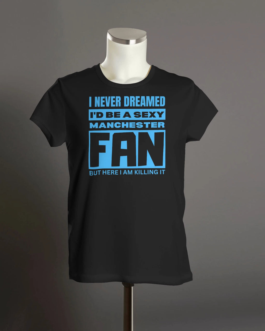 Sexy MANCHESTER Fan | Maine Moss Side Citizens Guvnors Sky Blues Man Moon