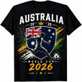 Australia 2026 World Cup Football Fan T Shirt Mens Womens Kids