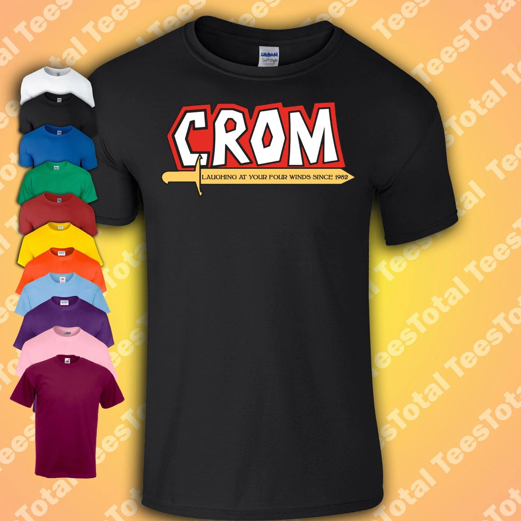 Crom Laughs At Your Four Winds T-Shirt Conan The Barbarian | Retro 80s | Arnie |