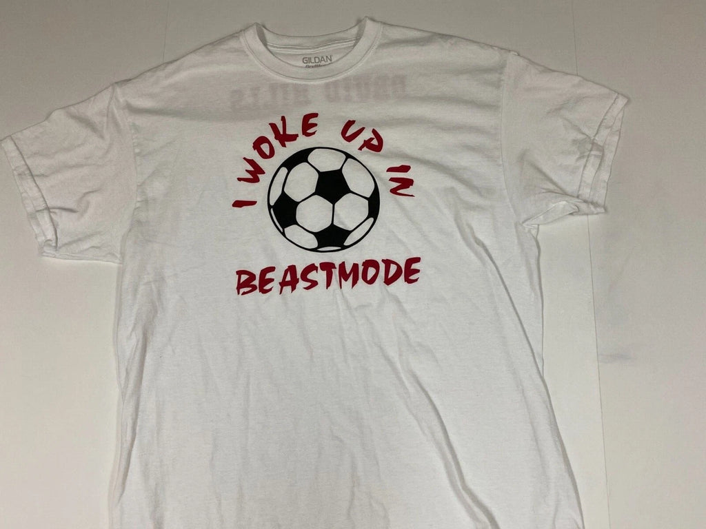 Soccer mens Shirt Extra Large White Beastmode Druid Hills Atlanta