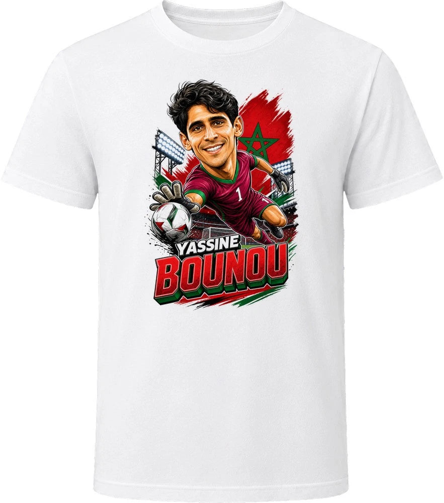 Yassine Bounou, Morocco Caricature Soccer 2026 T Shirt