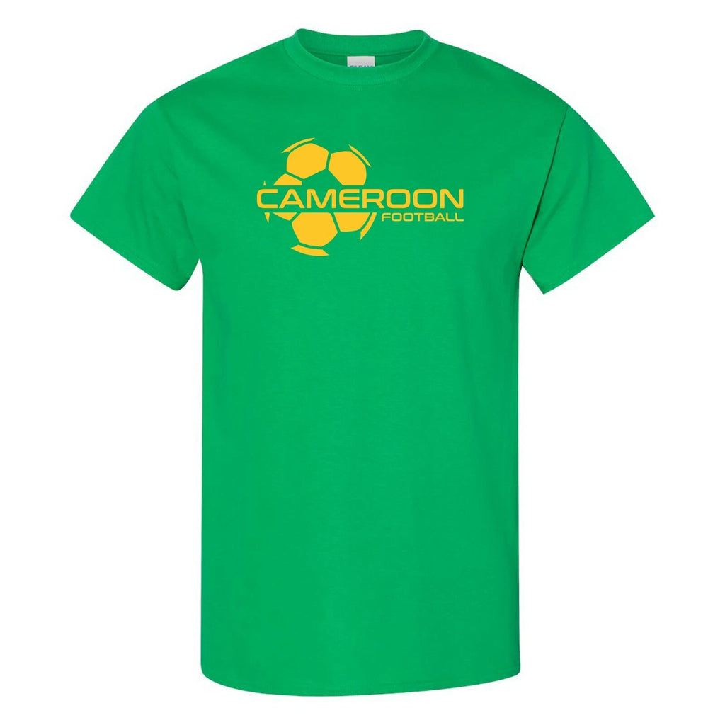 Cameroon Football Strike - Soccer Sports Short Sleeve T-Shirt - Irish Green