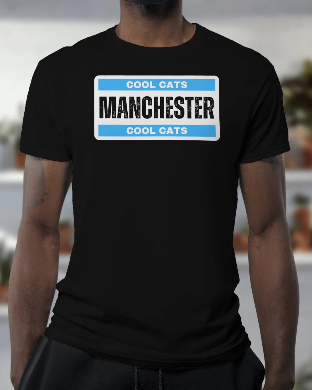 MANCHESTER Cool Cats T Shirt | Hooligan Moss Side Blues Man Moon Guvnors