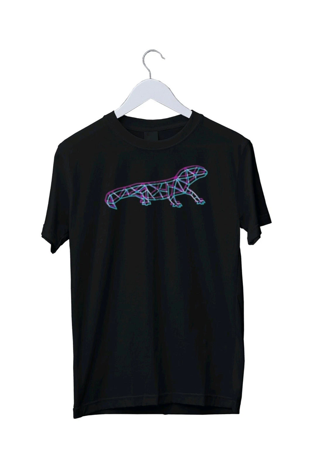 Polygon Lizard Aesthetic Anaglyph T-shirt Graphic T-Shirt S M L XL 2 3 4 XL
