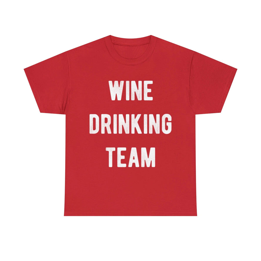 Wine Drinking Team Graphic Tee Shirt, S-5XL