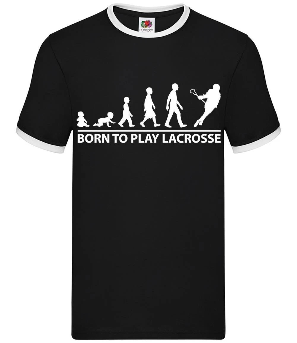 Born To Play Lacrosse - Men's Ringer - Player Love Equipment Field
