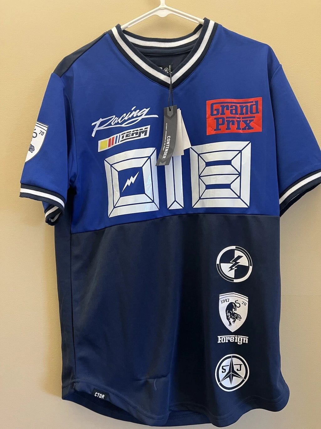 #136 Contender Good Soul Royal Blue Soccer Jersey Style Shirt Size M CTDR NWT