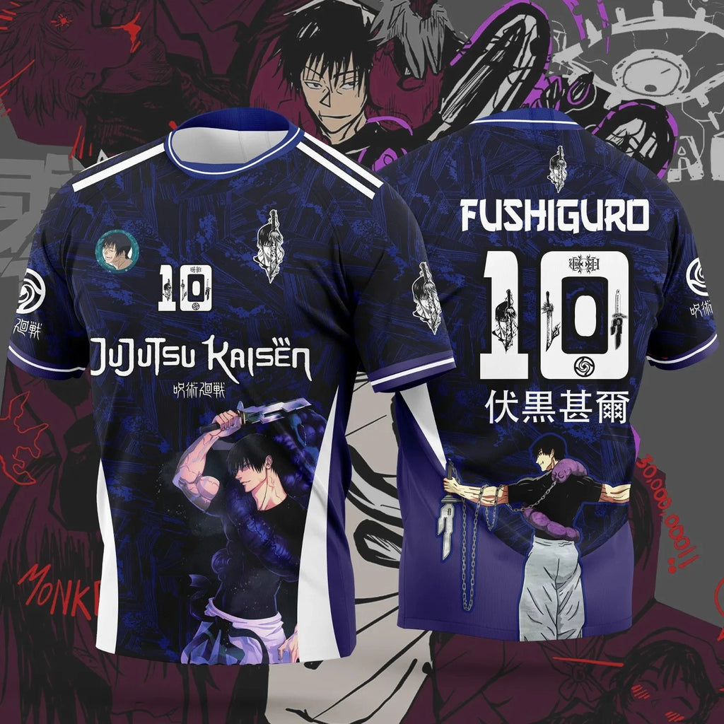 Jujutsu Kaisen Football T-Shirts 2026 World Cup Breathable Polyester Quick Dry