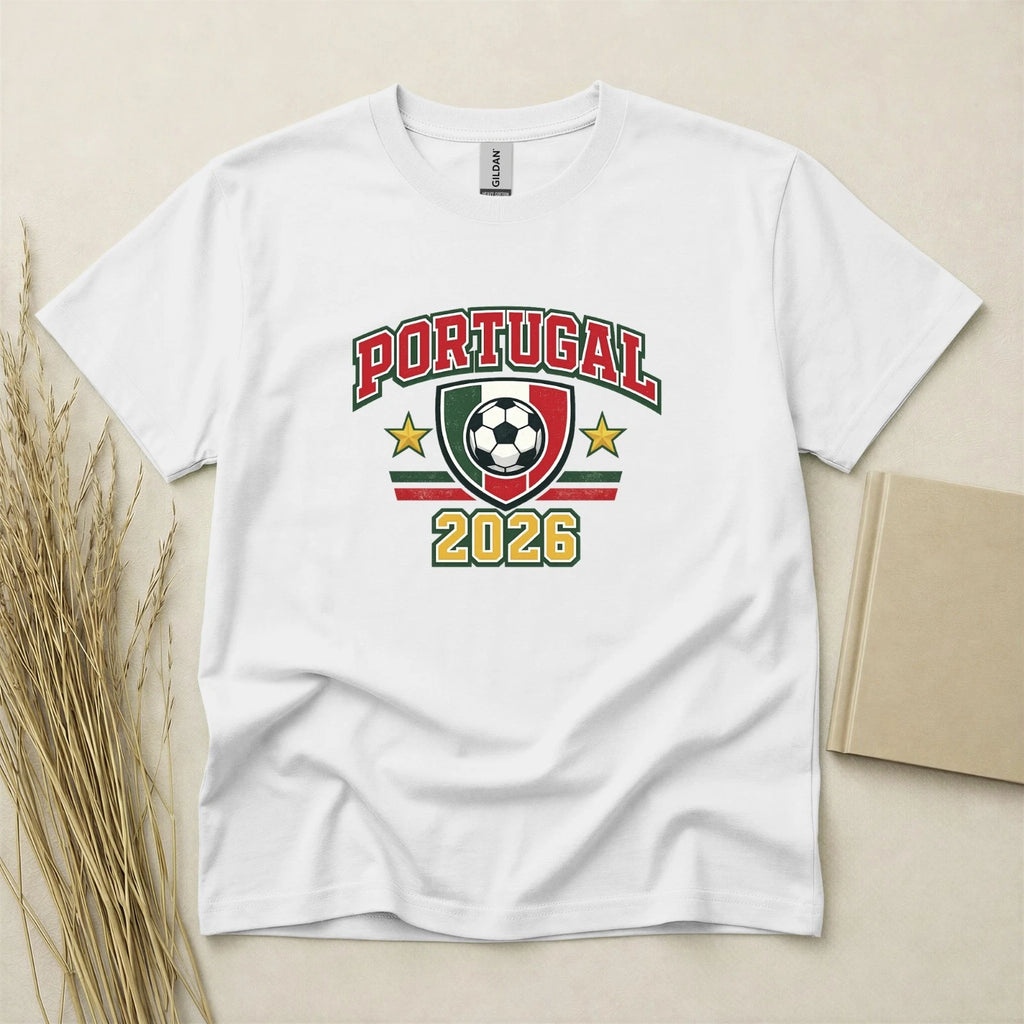 Portugal 2026 Football Fan T Shirt Soccer Supporters Gildan Cotton Family Top