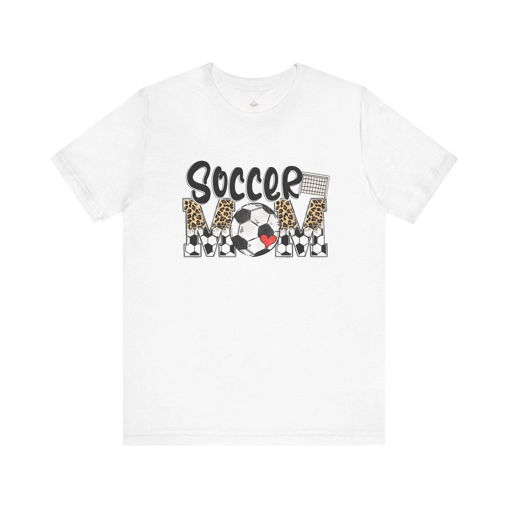 Soccer Mom Tee | Soccer ball, leopard print MOM design