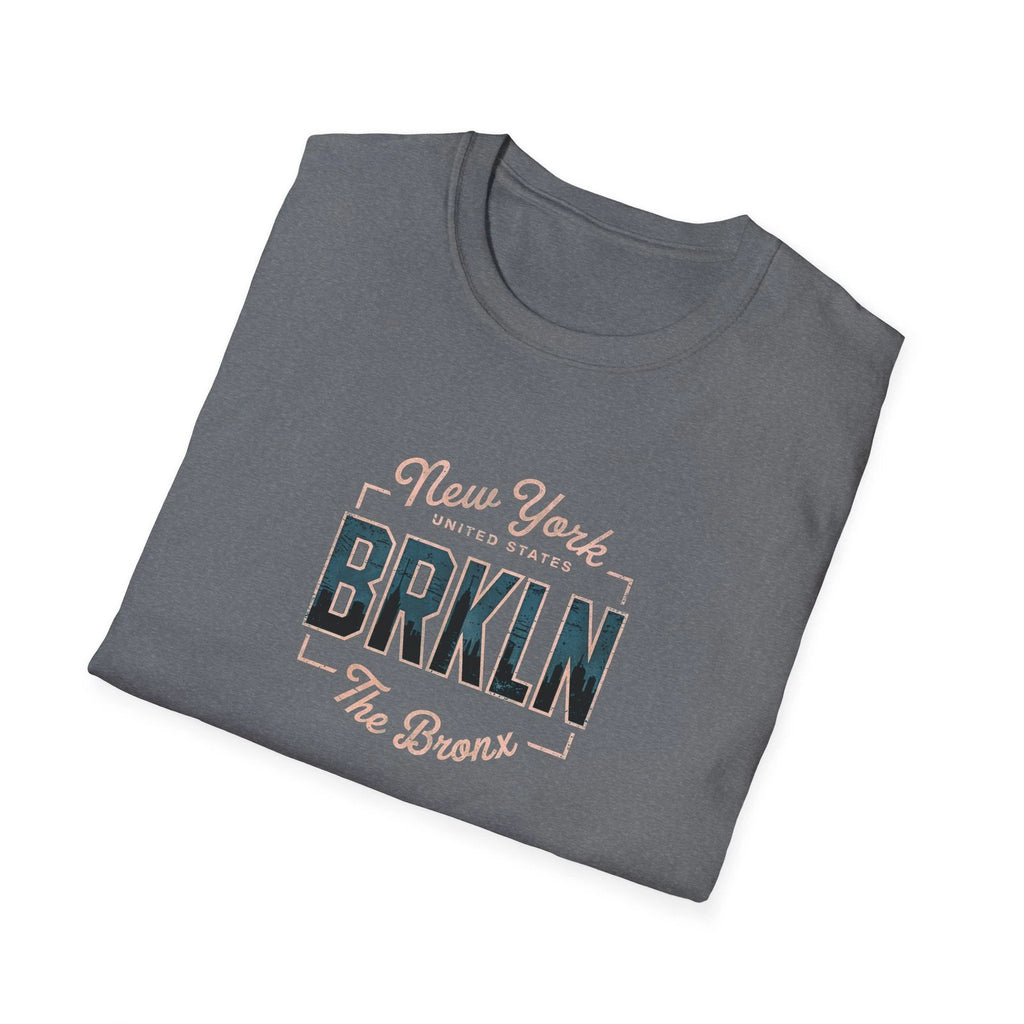 BROOKLIN NEW YORK NYC Minimalist Transparent Graphic Tee - Urban Wear Dark Green