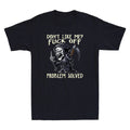 Don't Like Me Fck Off Problem Solved Funny Grim Reaper Meme Retro Men's T-Shirt