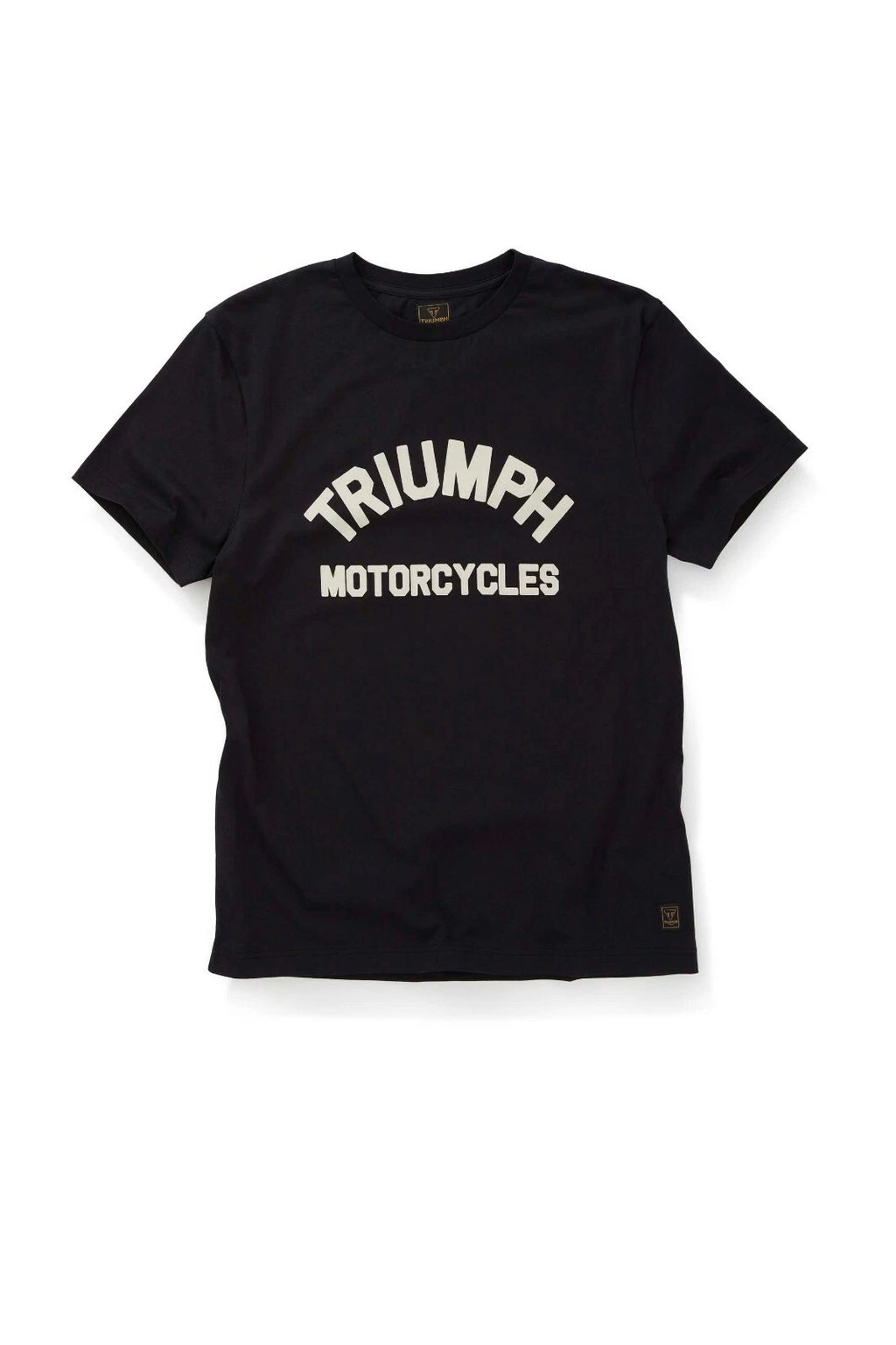 GENUINE Triumph Motorcycles Burnham Logo Print T-Shirt - Jet Black