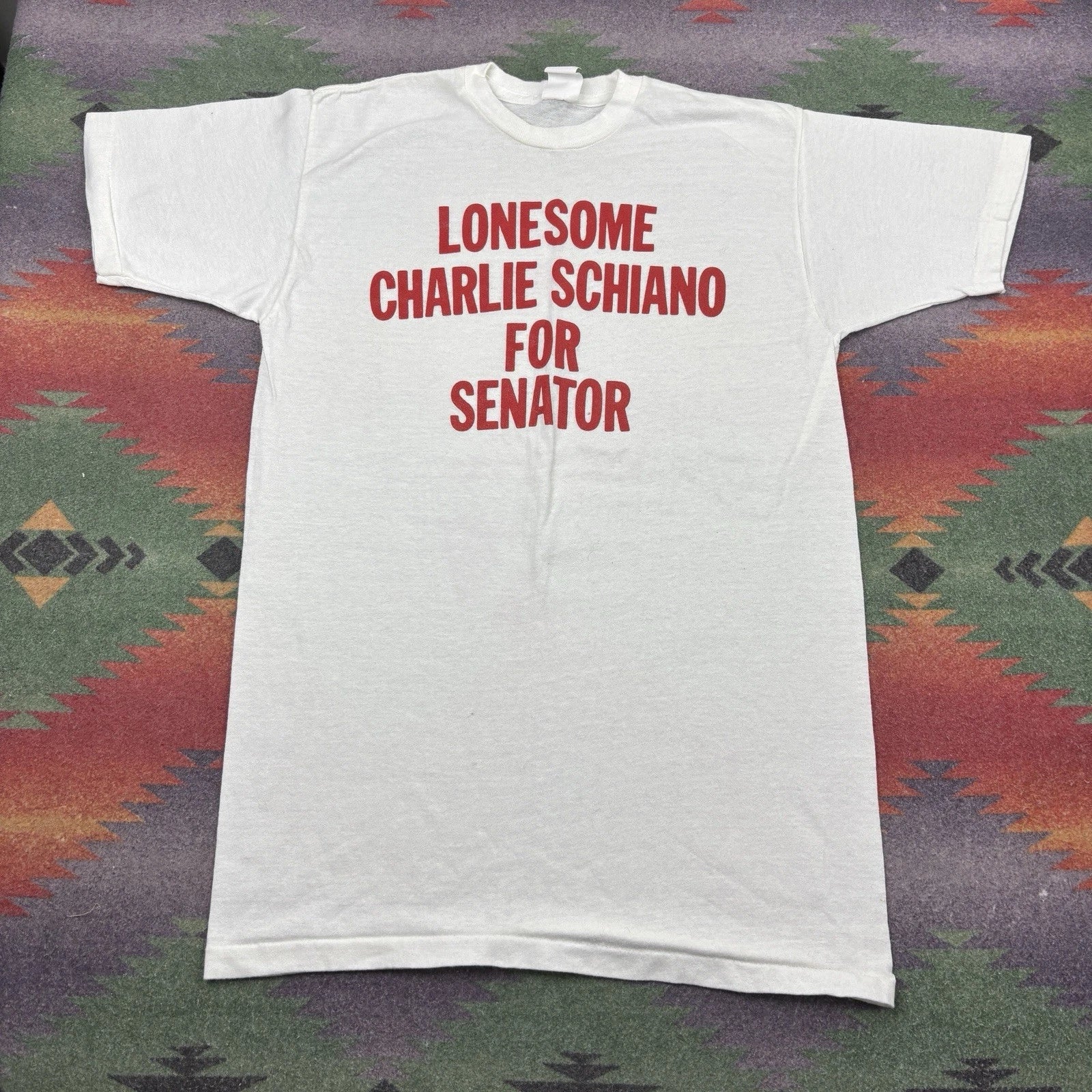 Vintage 70s Rochester Lancers Charlie Schiano T-Shirt Size XS Senator New York