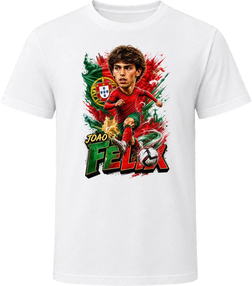 Joao Felix Portugal Soccer Caricature 2026 World Cup T Shirt